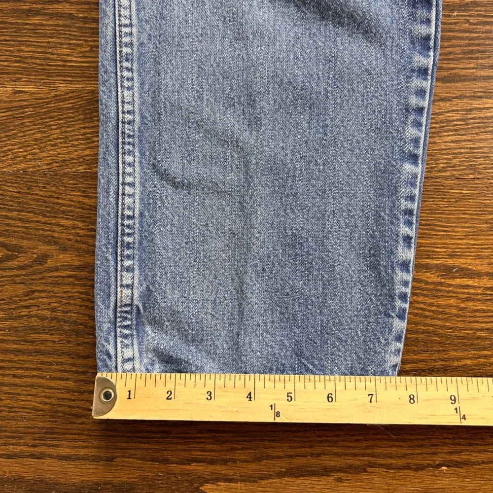 Wrangler 31MWZPW Relaxed Fit Jeans Mens 36x32 Light Wash Blue Denim Cotton